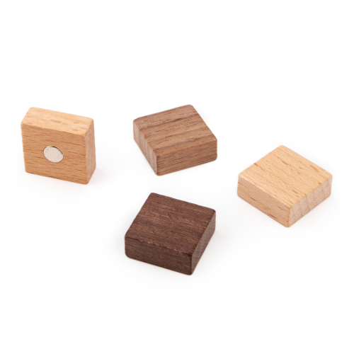 Magneti decorativi WOOD magneti in legno, set di 4