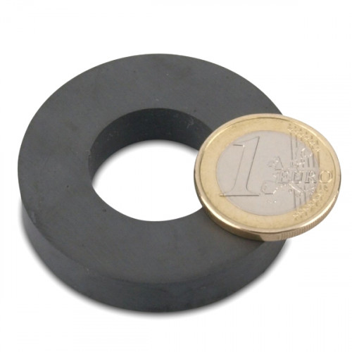 Anello magnetico Ø 45,0 x 22,0 x 9,0 mm HF 24/16 ferrite - aderenza 2,9 kg