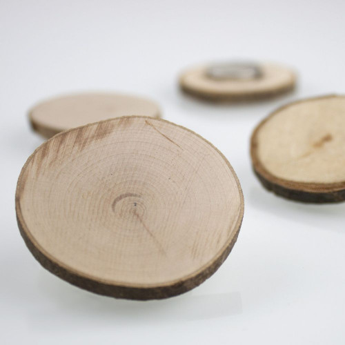 Magnete in legno disco magnetico in legno al neodimio - aderenza 2,5 kg