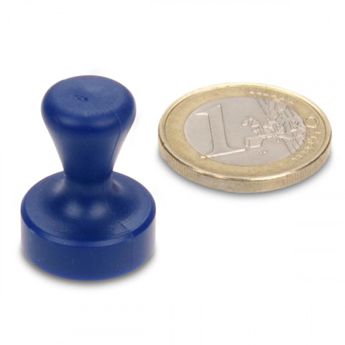 Magnete a cono Ø 17 x 22 mm NEODIMIO - blu - aderenza 3,5 kg