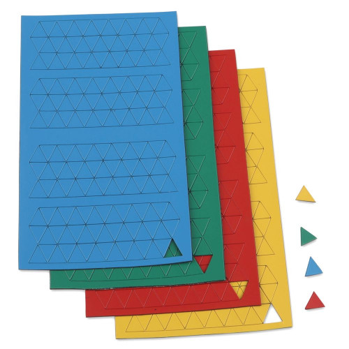 Simboli magnetici triangolo piccolo 180 simboli per foglio