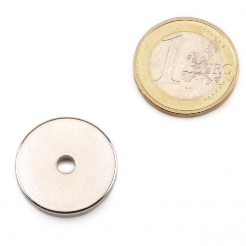 Anello magnetico al neodimio Ø 22,0 x 4,0 x 3,0 mm N45 nichel