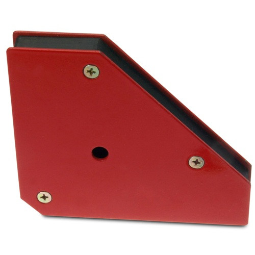 Angolo di saldatura magnetico / staffa di fissaggio 145 x 90 x 16 mm, rosso