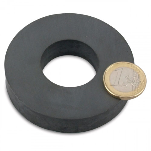Anello magnetico Ø 72,0 x 32,0 x 15,0 mm Y35 ferrite - aderenza 6 kg