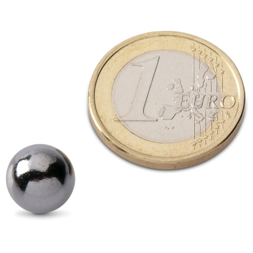 Sfera magnetica / Magnete a sfera Ø 10,0 mm nichel N40 - aderenza 1,5 kg