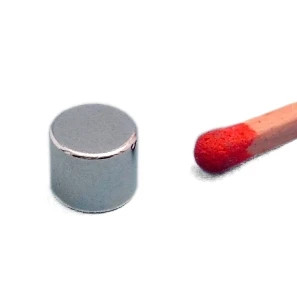 Disco magnetico Ø 6,0 x 5,0 mm N45 nichel - aderenza 1,4 kg