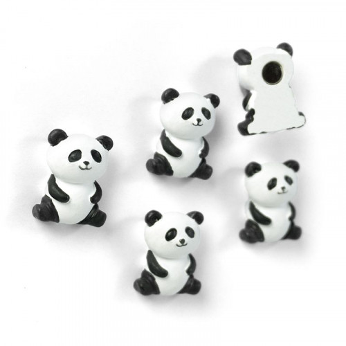 Magneti decorativi PANDA - Set di 5 orsetti panda magnetici