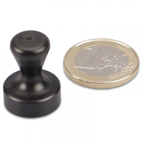 Magnete a cono Ø 17 x 22 mm NEODIMIO - nero - aderenza 3,5 kg