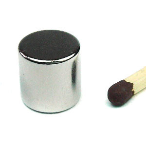 Disco magnetico Ø 10,0 x 10,0 mm N48 nichel - aderenza 4,2 kg