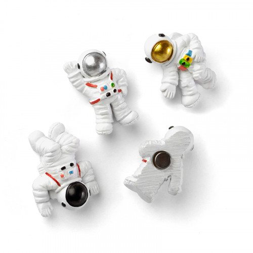 Magneti decorativi SPACE - Set con 4 magneti astronauti
