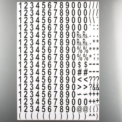 Numeri magnetici, numeri MagPaint, set di 240 caratteri