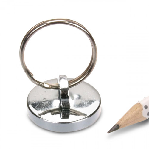 Occhiello magnetico con anello portachiavi mobile 15 kg Occhiello Vario