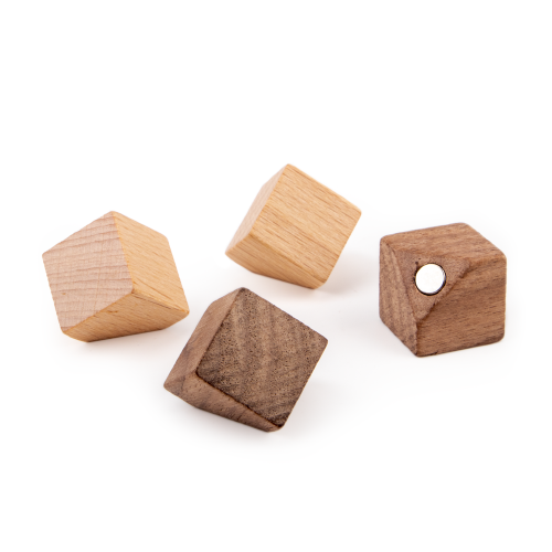 Magneti decorativi WOOD magneti in legno, set di 4