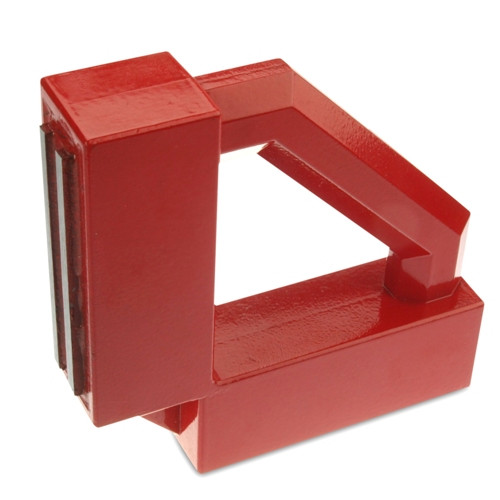 Angolo di saldatura magnetico / staffa di fissaggio 140 x 140 x 35 mm, rosso