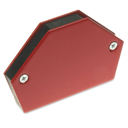 Angolo di saldatura magnetico / staffa di fissaggio 95 x 64 x 14 mm, rosso