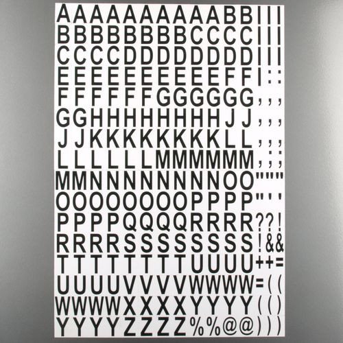 Lettere magnetiche, lettere MagPaint, set con 240 caratteri