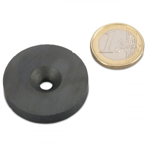 Anello magnetico con foro svasato Ø 35,5 x 5,5 x 6,5 mm HF24/16 ferrite
