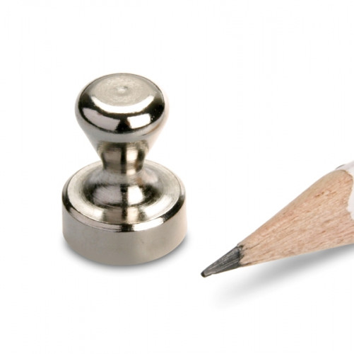 Magnete a cono piccolo in acciaio Ø 12,0 x 16,0 mm - aderenza 4,5 kg