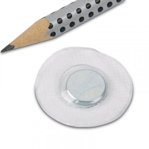 Disco magnetico da cucire Ø 12 x 2 mm copertura rotonda in PVC