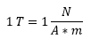 formula di densità del flusso magnetico tesla
